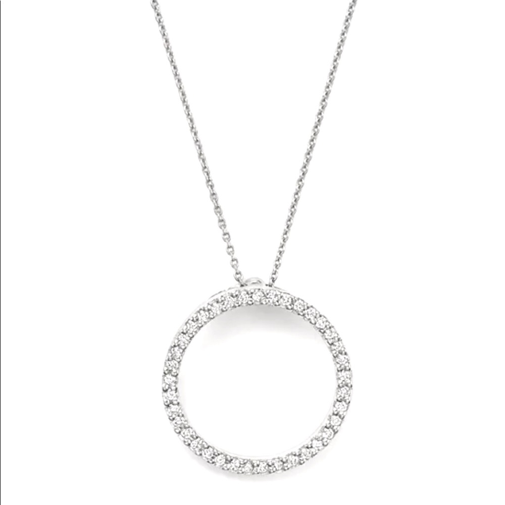 Roberto Coin 18 Kt Diamond Circle necklace